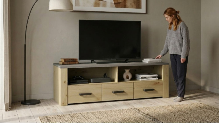 Kredens Design RTV Komoda RTV Wysoki Połysk Niski Luksus Kredens Szafa Nowa Deska Ściana
