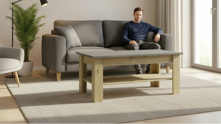 Drewniany stolik Stoliki do kawy z Drewno salon Meble 120x60cm stolik kawowy stoły Tabela