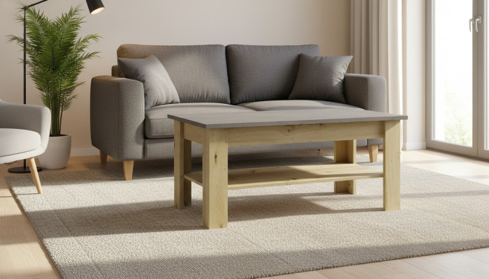 Drewniany stolik Stoliki do kawy z Drewno salon Meble 120x60cm stolik kawowy stoły Tabela