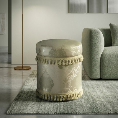 Design Stołek Design Podnóżek Podkładka Ottoman Siedziba Włókienniczy Szezlong Pufa