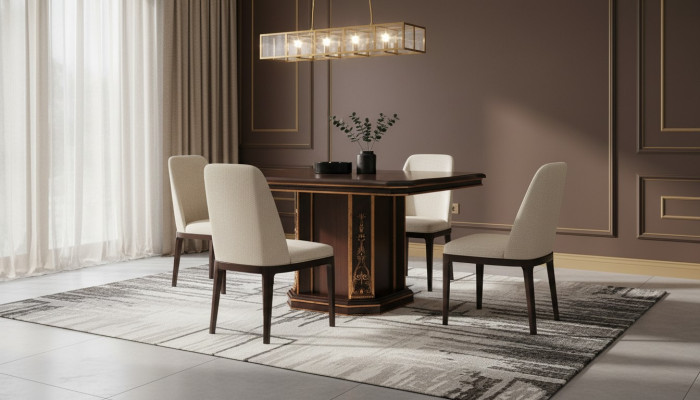 Stół obiadowy drewniany stół Drewno stoły jadalnia Design Luxury Meble arredoclassic