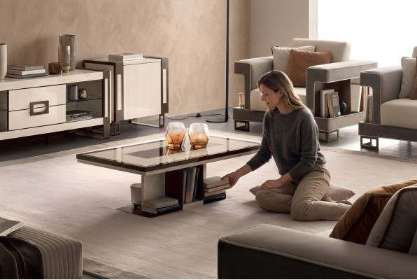 Stoliki do kawy Stoły Luxury Drewno stoły Konsole Design Italian Meble Arredo