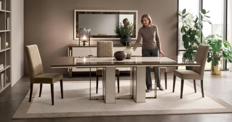 Stół obiadowy Tabela jadalnia salon Ustaw Drewno Design stoły 200x102/280cm