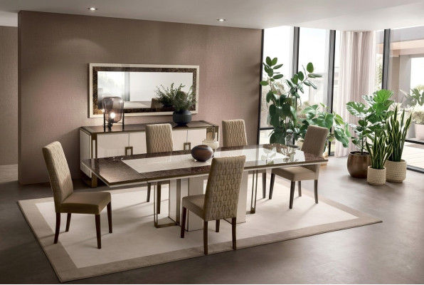 Stół obiadowy Tabela jadalnia salon Ustaw Drewno Design stoły 200x102/280cm