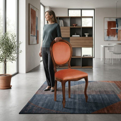 Krzesło Brown Design Salon jadalnia Drewno Krzesła Podkładka Fotel Meble Nowe