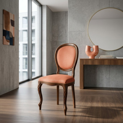Krzesło Brown Design Salon jadalnia Drewno Krzesła Podkładka Fotel Meble Nowe