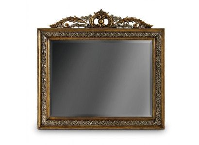 Klasyczny designerski Lustro połysk ścienny Square Baroque Gold Model BV1579O