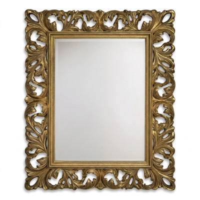 Klasyczny Designerski Oryginalne Drewno Rama XXL Lustro 105x85,5 Lustro -Model 1577