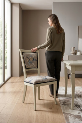 Leanst Krzesła Relaks Design Fotel Włochy Krzesło do jadalni Drewno Krzesło Meble