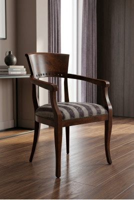 Krzesło z Podłokietnik Krzesło do jadalni Drewno Nowa jadalnia Krzesła Design Fotel Déco