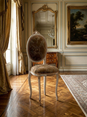Designerskie krzesło tapicerowane Royal Krzesła krzesło do jadalni krzesło biurowe Krzesło barokowe Art Deco