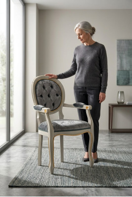 Brązowy Fotel Krzesło Design Krzesło Tapicerowane Krzesła Krzesło do Jadalni Krzesło Biurowe Nowoczesne