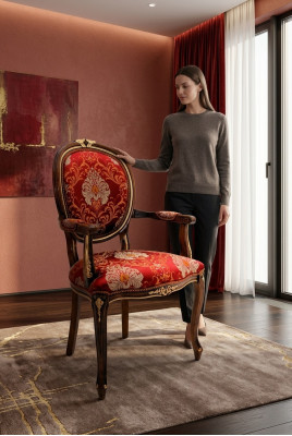 Luksusowe nowe krzesło Fotel Krzesła Krzesło do jadalni Krzesło biurowe Design Tapicerowane oparcie krzesła