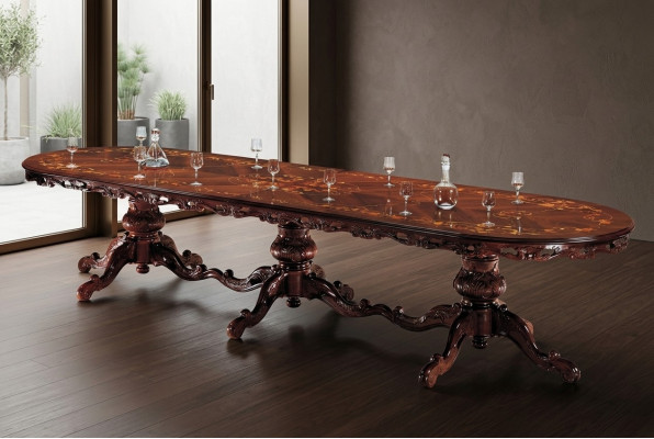 jadalnia stoły Tabela Design Drewno Meble Stół obiadowy Royal Solidne drewno Meble