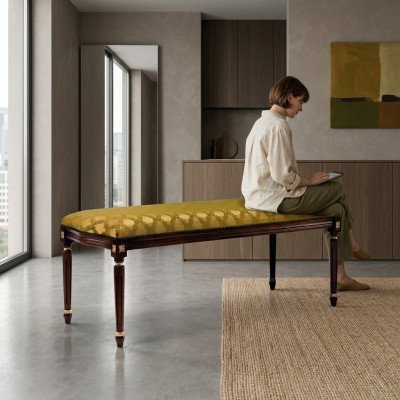 Design Luxury Stołek Podkładka Modern Siedziba Włókienniczy Relaks Sofa Boczna Chesterfield