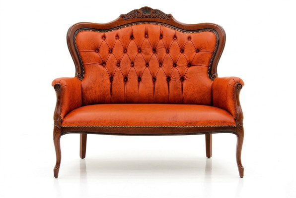 Art Deco Sofa Dwuosobowa Nowa 2 miejsce do siedzenia Design Sofy Podkładka Kanapy Włókienniczy Relaks
