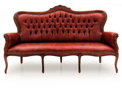 Sofa trzyosobowa kanapa Podkładka Design Siedziba Sofy Pokój Meble Skóra 3-osobowa klasyczna