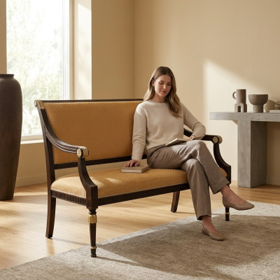 Designerskie biuro biuro kancelaria prawna ławki kanapy sofa 2 miejsce siedzące sofa materiałowa kanapa podkładka