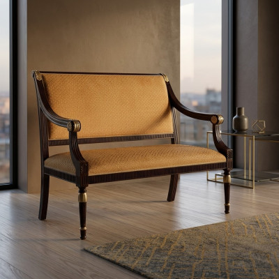 Designerskie biuro biuro kancelaria prawna ławki kanapy sofa 2 miejsce siedzące sofa materiałowa kanapa podkładka