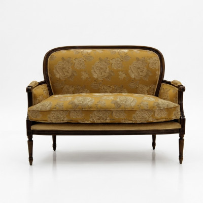 Sofa 2 miejsce do siedzenia Design Sofy Podkładka Kanapy Włókienniczy Relaks Classic Dwumiejscowa Nowa