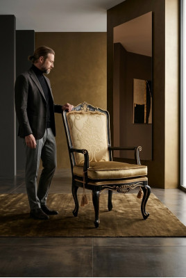 Krzesła salon jadalnia fotel krzesło tapicerowane podłokietnik tron ​​Fotel Krzesło