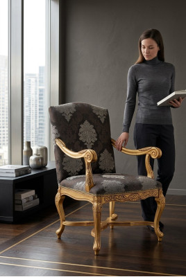Salon jadalnia fotel fotel tapicerowany podłokietnik luksusowy Fotel Krzesło Krzesła