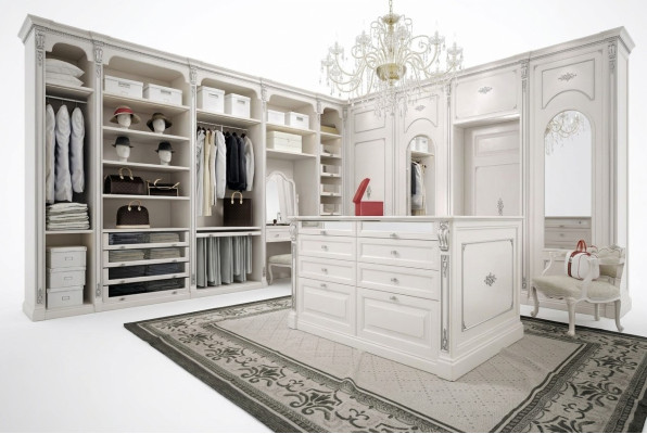 Sukienki typu walk-in Szafa Luxury Classic Szafa Przebieralnia wykonana na miarę