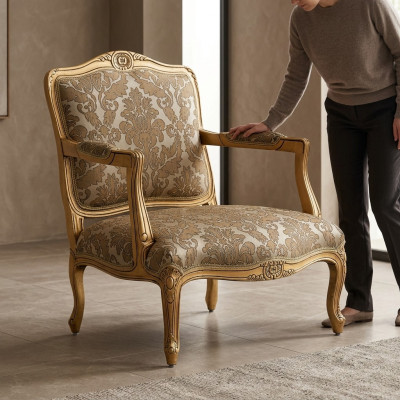 Classic Meble Luxury 1 miejsce do siedzenia Sofa Nowa Sofa Fotel Sofa Classic Włókienniczy