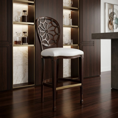 Podkładka Krzesła Lounge Club Luxury Drewno Fotel Design Krzesło Bar Stołek Stołek barowy