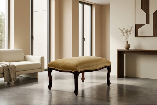 Ławki mieszkalne Siedziba Włókienniczy Beige Design Stołek Ottoman Foot Zgłoszenie Meble