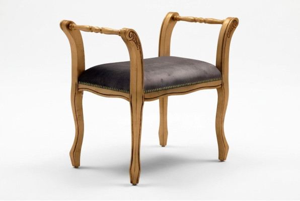 Szezlong Ottoman Kanapa Aksamit Materiał 70x39 Stołek podnóżek stołek boczny
