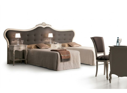 Meble hotelowe 2x łóżka Design Modern Sypialnia Luxury Meble 2-częściowe. ustawić