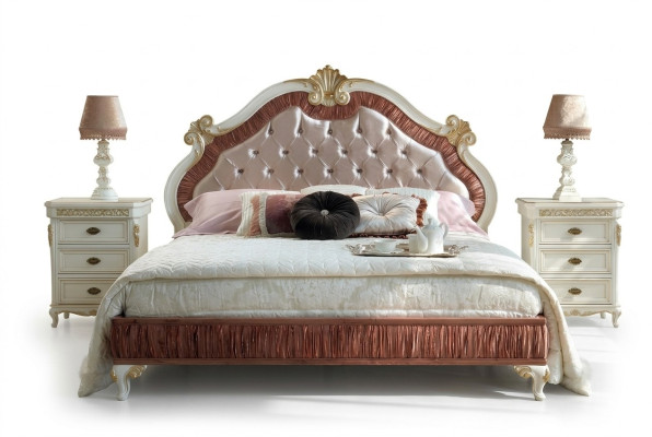 Design Modern Luxury łóżka Meble New Łóżko 2x Stolik nocny 3 szt. Zestaw Sypialni