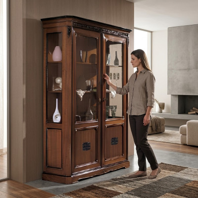 Gablota Szkło Design Szafa Drewno Meble Nowe Gablota Komody Witryny Kredens
