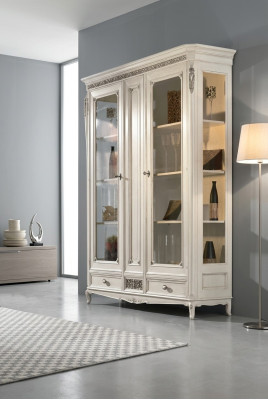 Design Kredens Włoskie Meble Kredens Designerskie Luksusowe Drewno Gablota Szafa