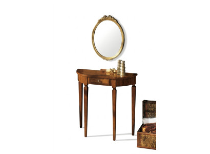Meble w stylu Art Deco Stół konsolowy Lustro Drewno Włoskie stoły konsole 2 szt