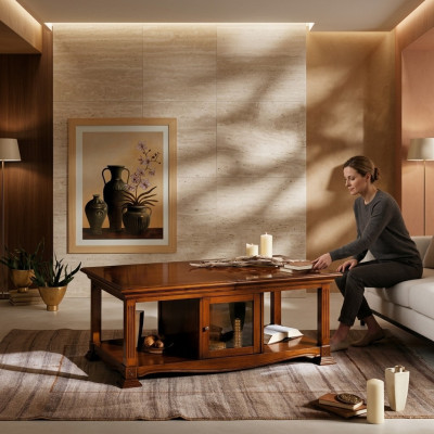 Stoliki do kawy Stolik stołowy do salonu stoły Drewno Nowy stolik kawowy Meble