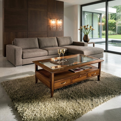Tabela Side stoły Kanapa Nowoczesny Design Kwadratowy stolik kawowy 130cm Nowość