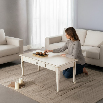 Włoskie Meble Vaccari Stoliki do kawy Tabela Luxury Drewno stoły Konsole Design