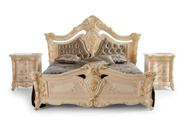 Design Luksusowe Łóżko Hotelowe Dwuosobowe Nowe Sypialnia Solidny Drewno Podkładka
