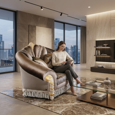 Podkładka Relaks Materiał Włókienniczy Lounge Club Jednomiejscowe Meble Nowy Fotel Designer Krzesło