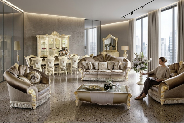 Podkładka Couchen Obcios Luxury Zestaw sofowy 3+1+1 miejsce do siedzenia Zestaw Design Sofa Nowość