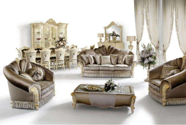 Podkładka Couchen Obcios Luxury Zestaw sofowy 3+1+1 miejsce do siedzenia Zestaw Design Sofa Nowość