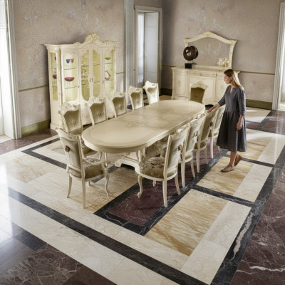 Tabela Luxury Stół obiadowy Italian Design Meble Meble stoły Solidne drewno