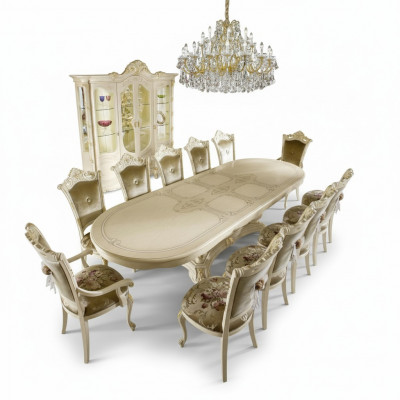 Tabela Luxury Stół obiadowy Italian Design Meble Meble stoły Solidne drewno
