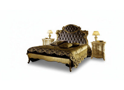 Łóżko Klasyczne Luksusowe łóżko Chesterfield Sypialnia Hotel Barokowe Meble Nowe