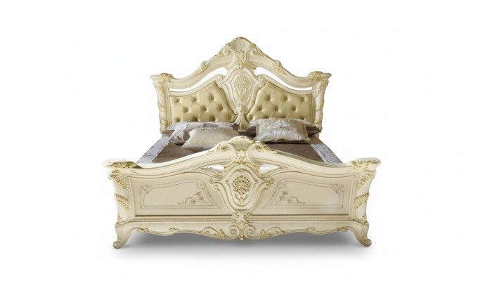 Chesterfield Sypialnia Barokowe Meble Włókiennicze Classic Łóżko Luxury