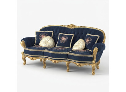 Sofa trzyosobowa Chesterfield Classic Żywy krajobraz włókienniczy Sofy 3 Siedziba New