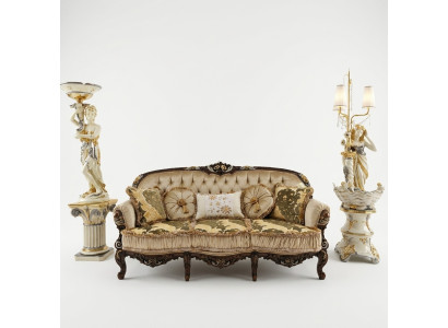 Klasyczna trzyosobowa sofa rozkładana Podkładka Meble Chesterfield 3 Siedziba sofa materiałowa