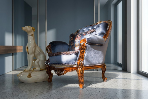 Design Luxury Classic Oparcie Włókienniczy Fotel 1 miejsce siedzące Sofa Podkładka Sofy Jednomiejscowe